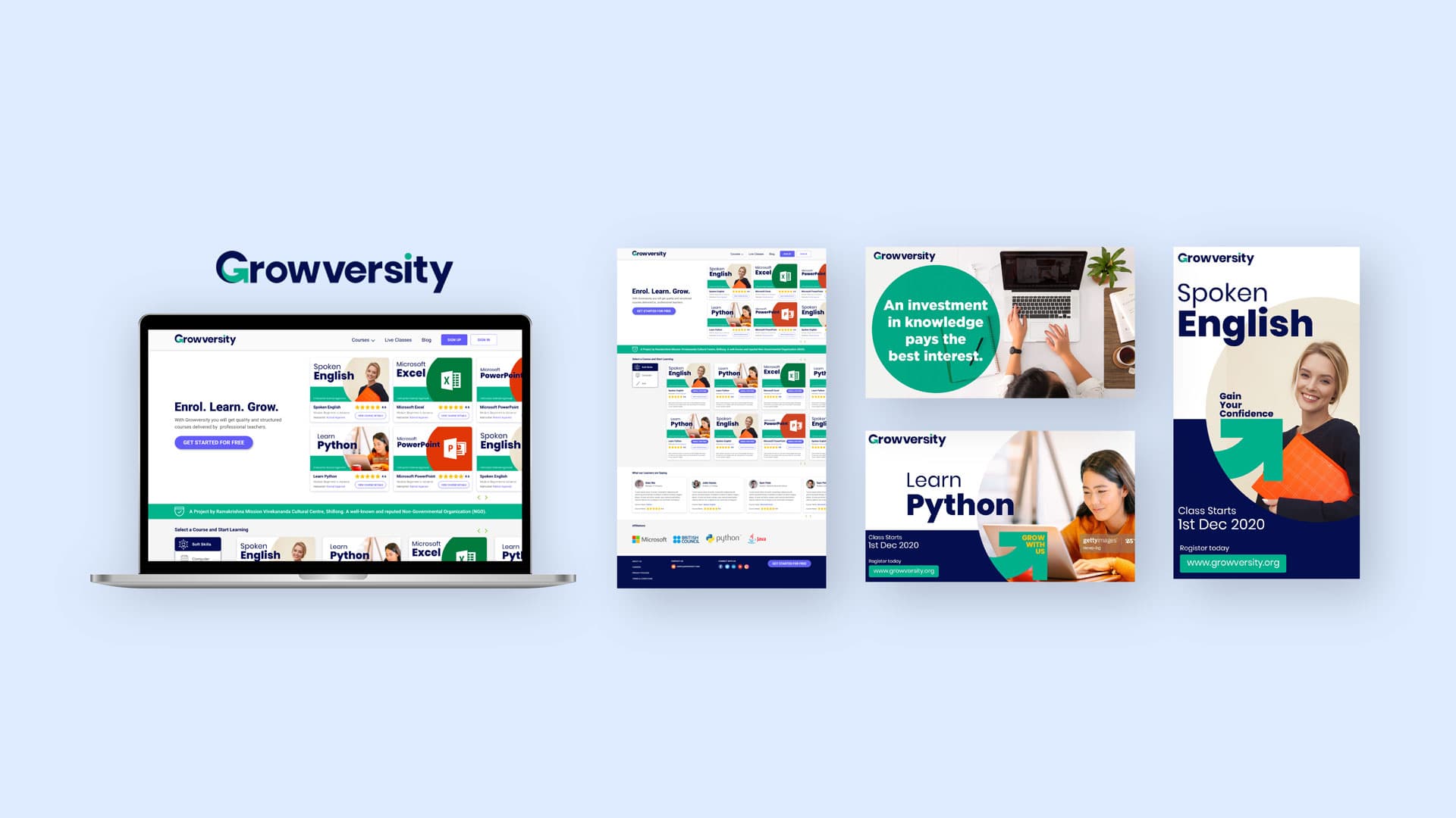 Groversity website Preview
